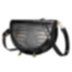 Stylish handbag with python printy