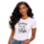 Beautiful model wearing "Darling, Classy Never Goes Out of Style" t-shirt by Purse Swag Boutique.