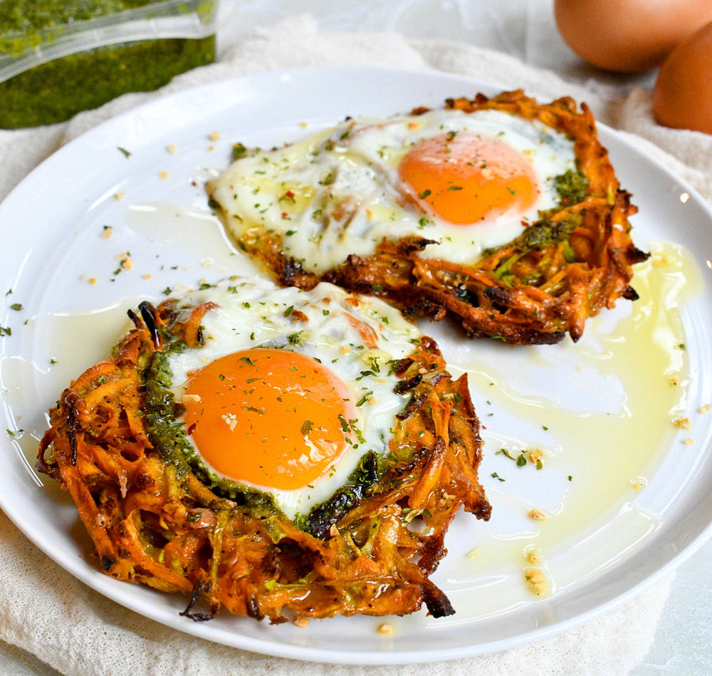 Sweet Potato Egg Nests