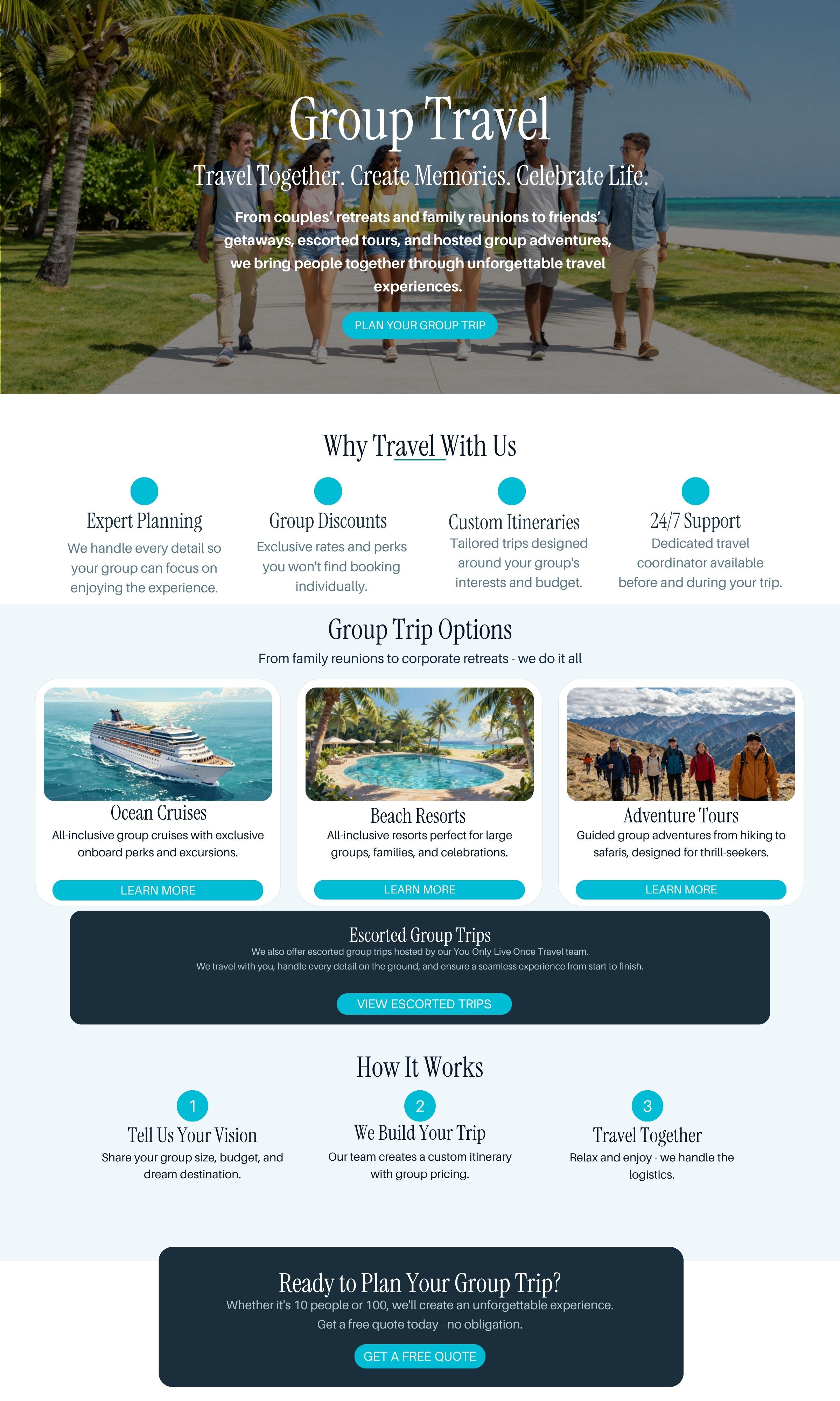 Landscape travel photography