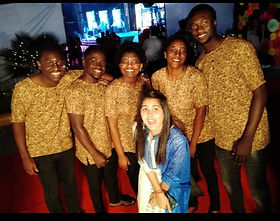 Happy African edoofians participating in cultural program