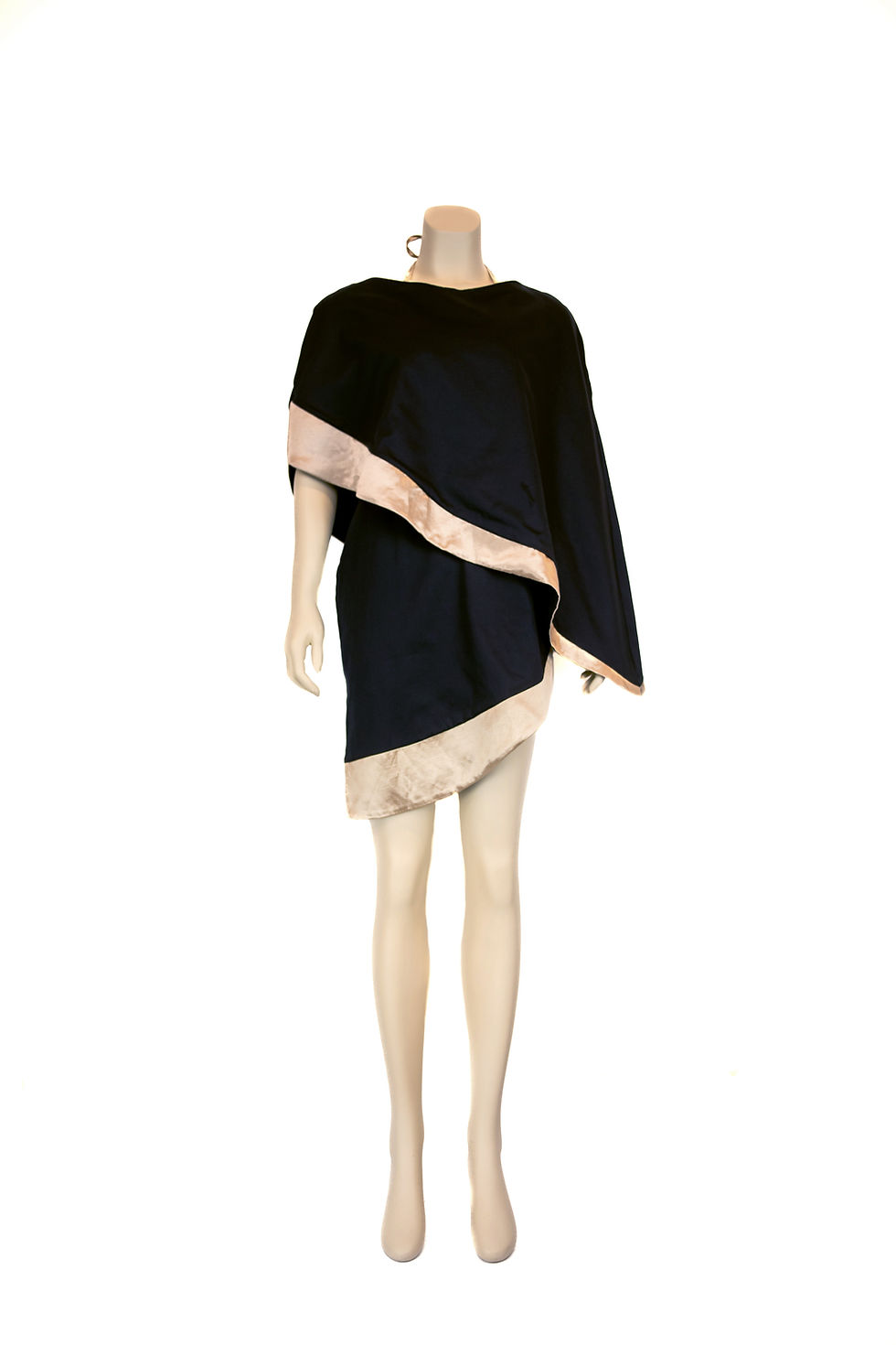 Thumbnail: Asym Hem Glam Trimmed Cape
