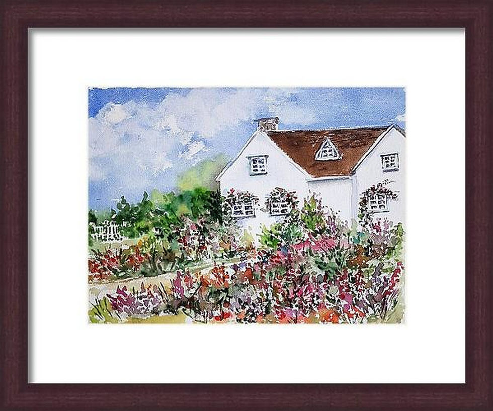 Miniature : virtual framed view of English Countryside Cottage