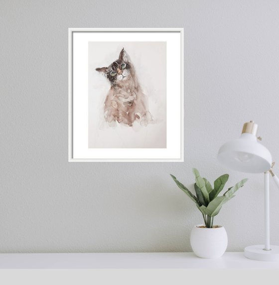 Thumbnail: virtual room view of the tabby cat