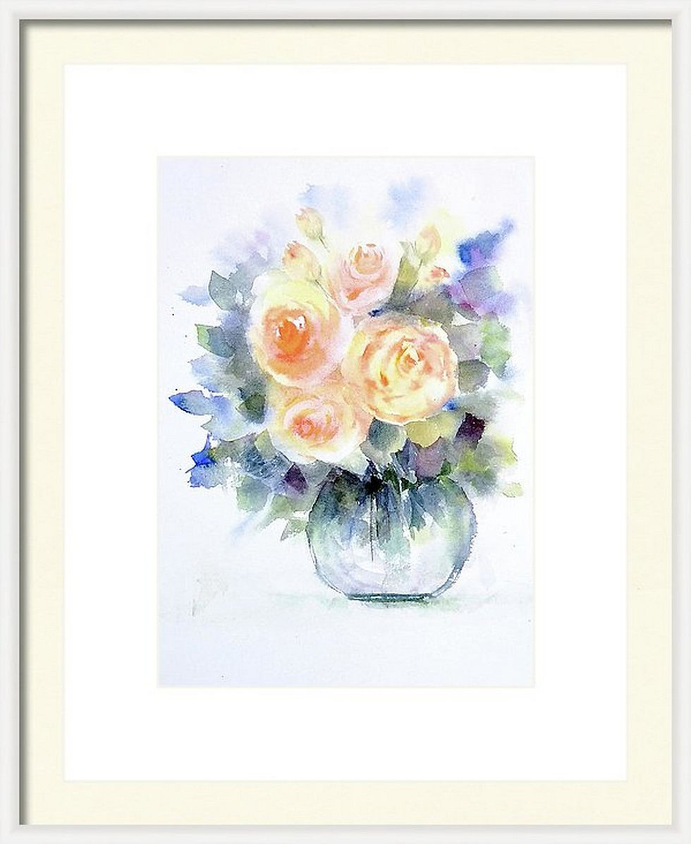 Thumbnail: virtual frame for Vase of roses