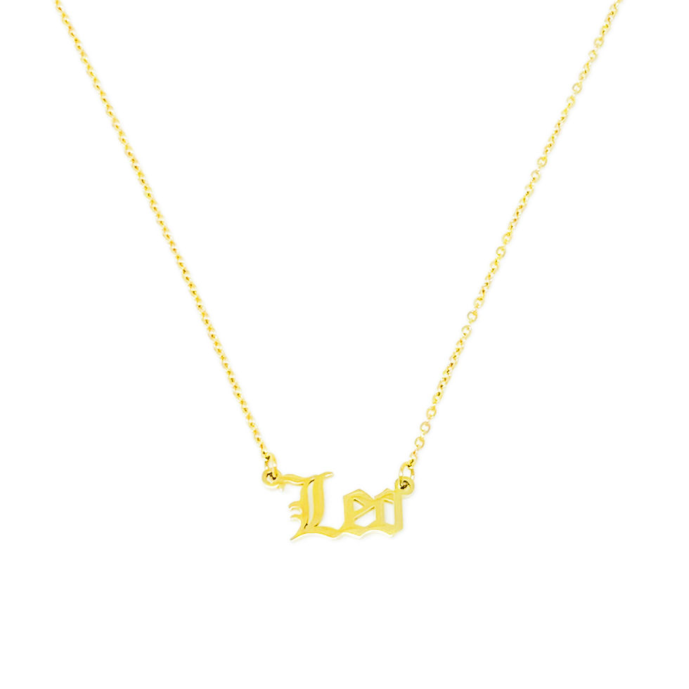 Thumbnail: Old English Zodiac Necklace