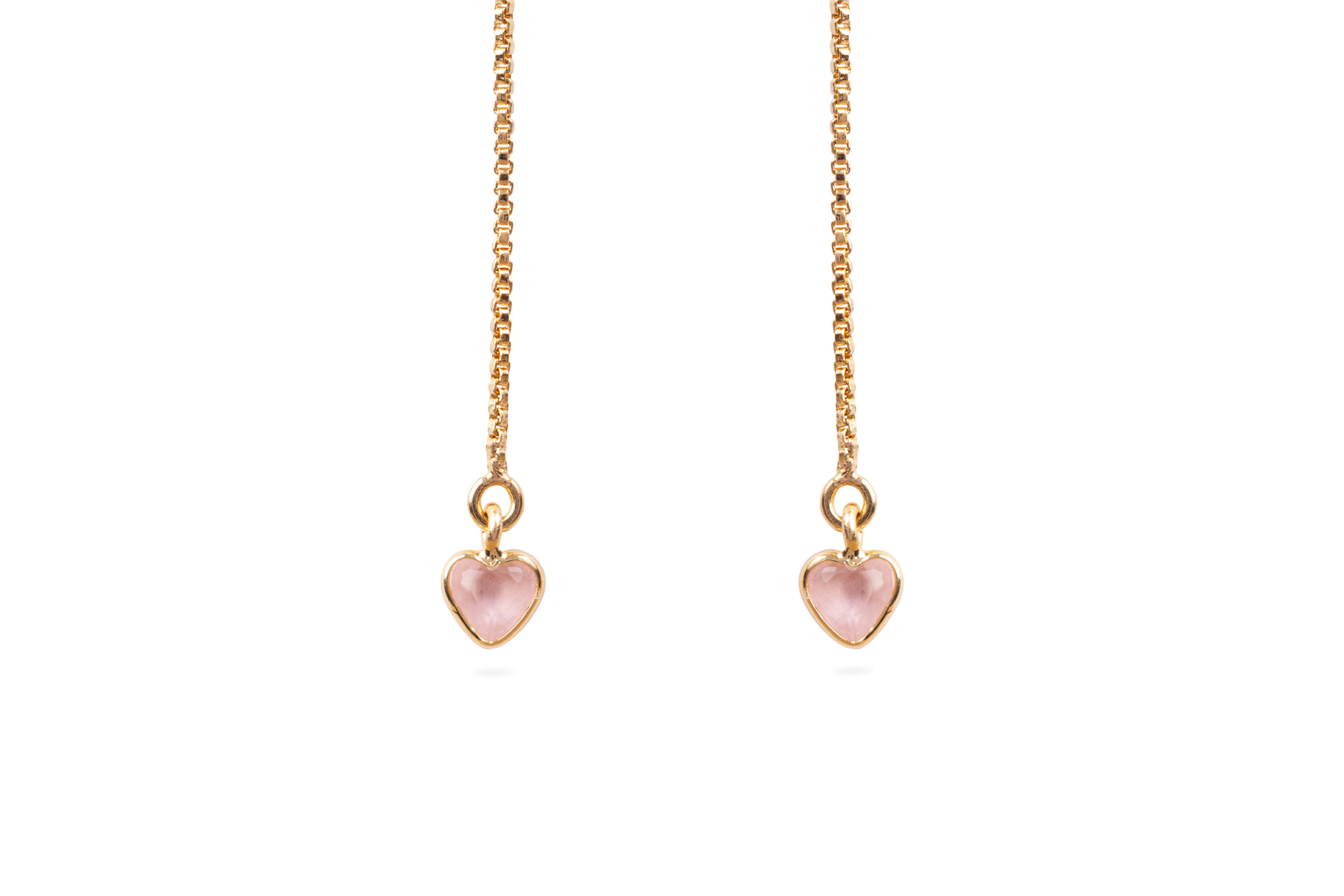 Brinco Fio Coração Zircônia