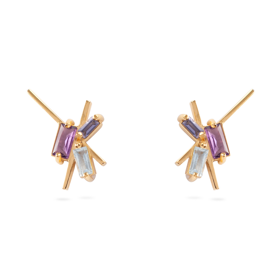 Brinco Fireworks Duas Pedras