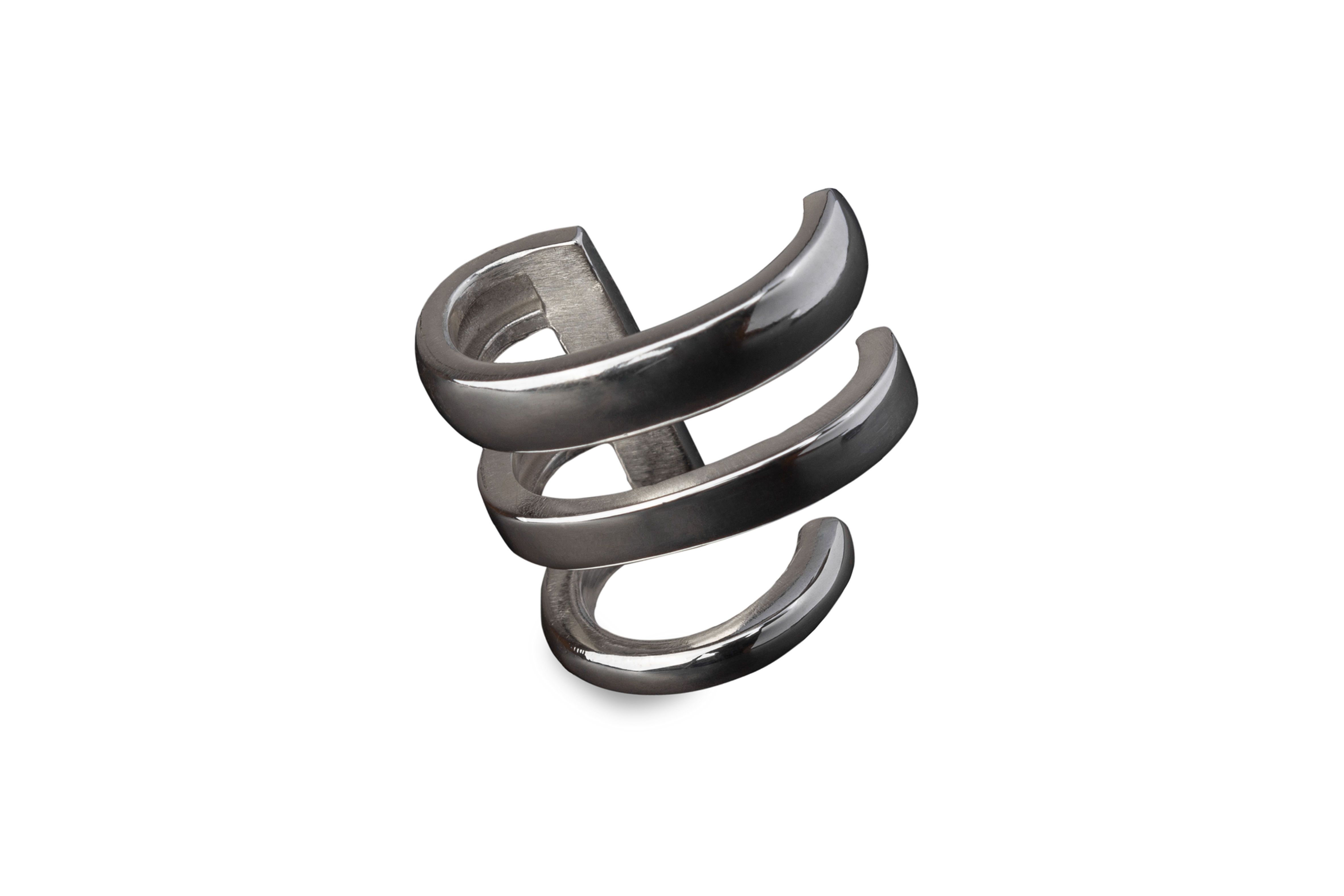 Piercing Triplo Prata com Ródio