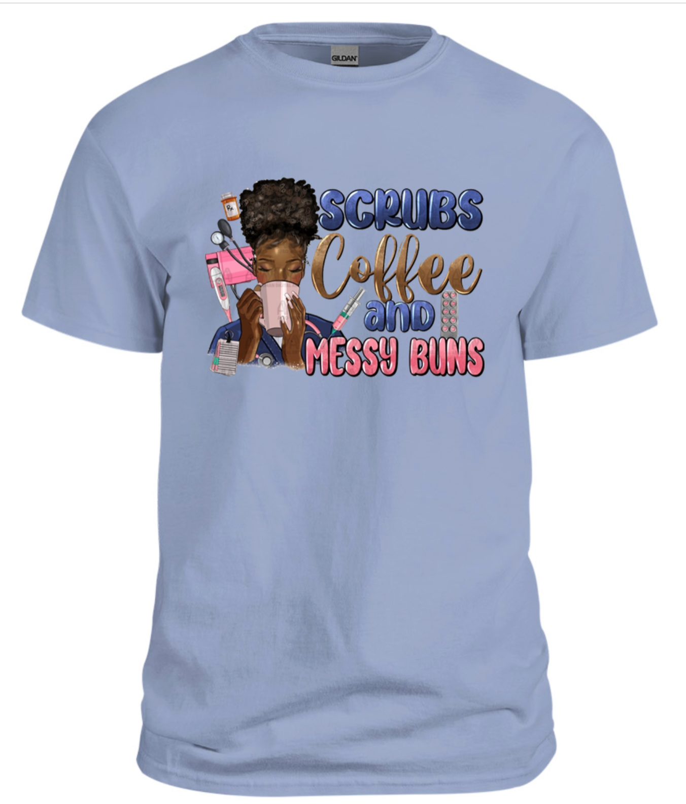 Scrubs Coffee and Messy Buns