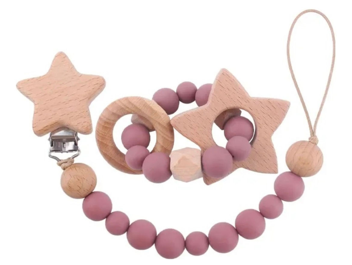 Porta chupón estrella