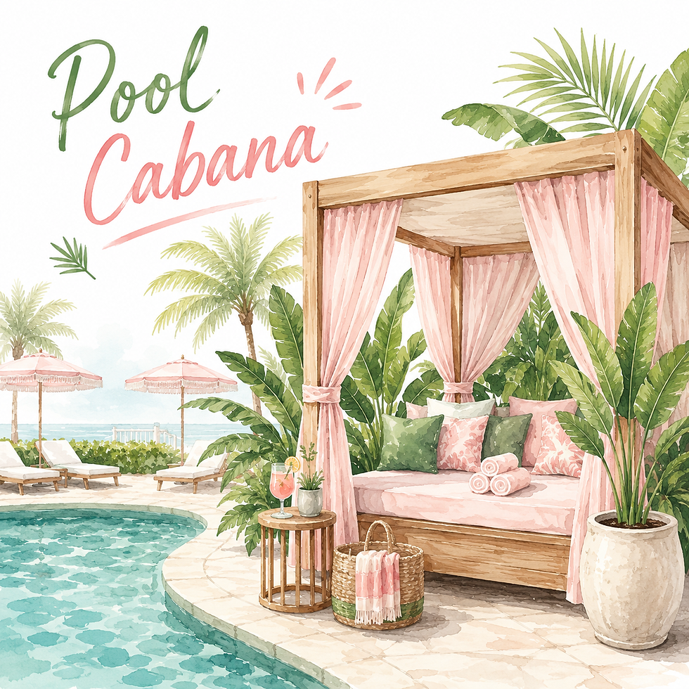Private pool cabana at Backyard Miami Beach