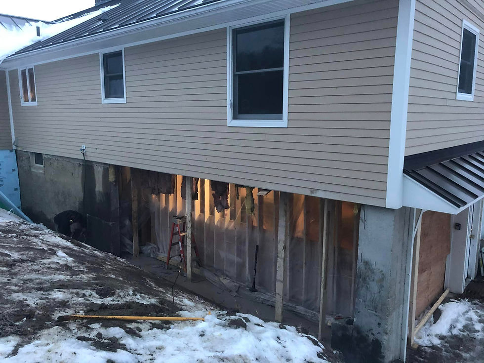 Exterior foundation demo and repair