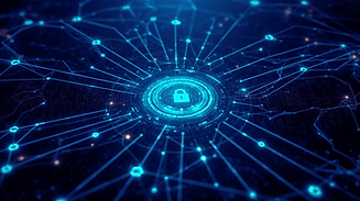 Security padlock in a digital network