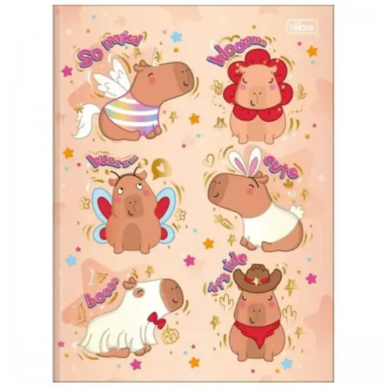 Miniatura: Caderno Brochurão Capa Dura Capivara Capyclub 80 fls.
