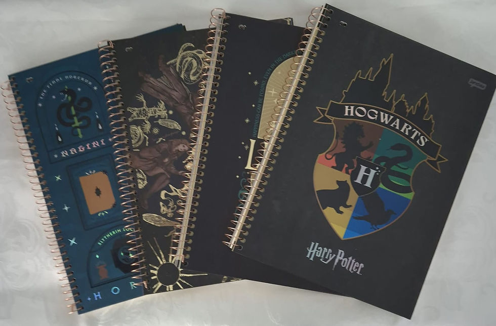 Caderno 1x1 Capa Dura Harry Potter 96 fls.com Adesivos - Jandaia