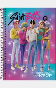 Miniatura: Caderno 1x1 Capa Dura Guerreiras KPop 80 fls
