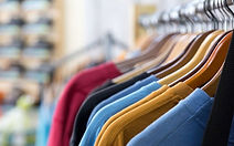 Men's and women's clothing including T-shirts, socks, underwear, tank tops, and everyday apparel