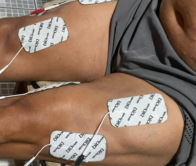 Treino EMS para pernas Body Impulse