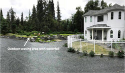 waterfall seating with call-out