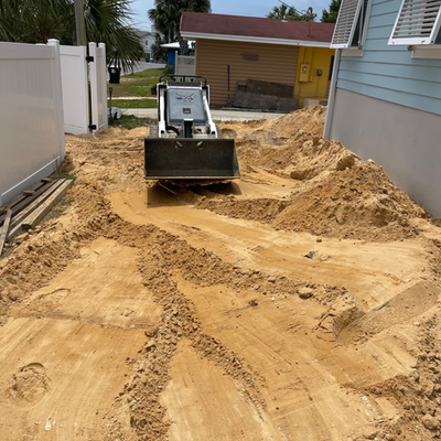 Skid Steer working in the dirt