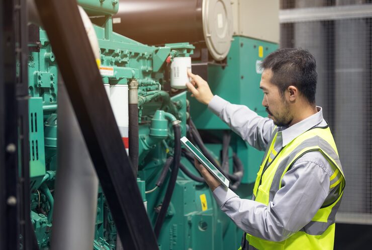 close-up-hand-engineer-electrician-man-working-check-electrical-system-with-tablet-factory