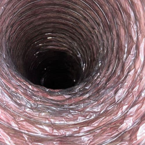 Flexible insulated air duct interior