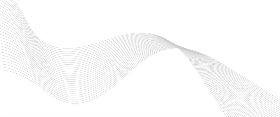 Abstract Grey Wave Lines on Transparent Background. Technology, Data Science, Geometric Bo