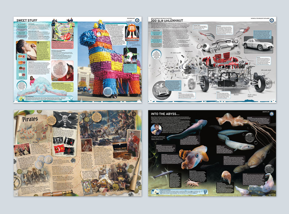 Page creation for the world's biggest-selling annual book