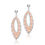 Thumbnail: 2-Tone Rose Filigree Necklace and Earring Set