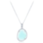 Aqua Cat's Eye Necklace