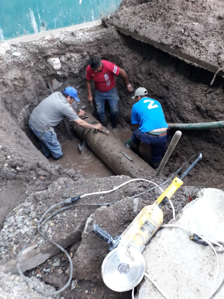 Comunicado sobre restablecimiento de agua potable.