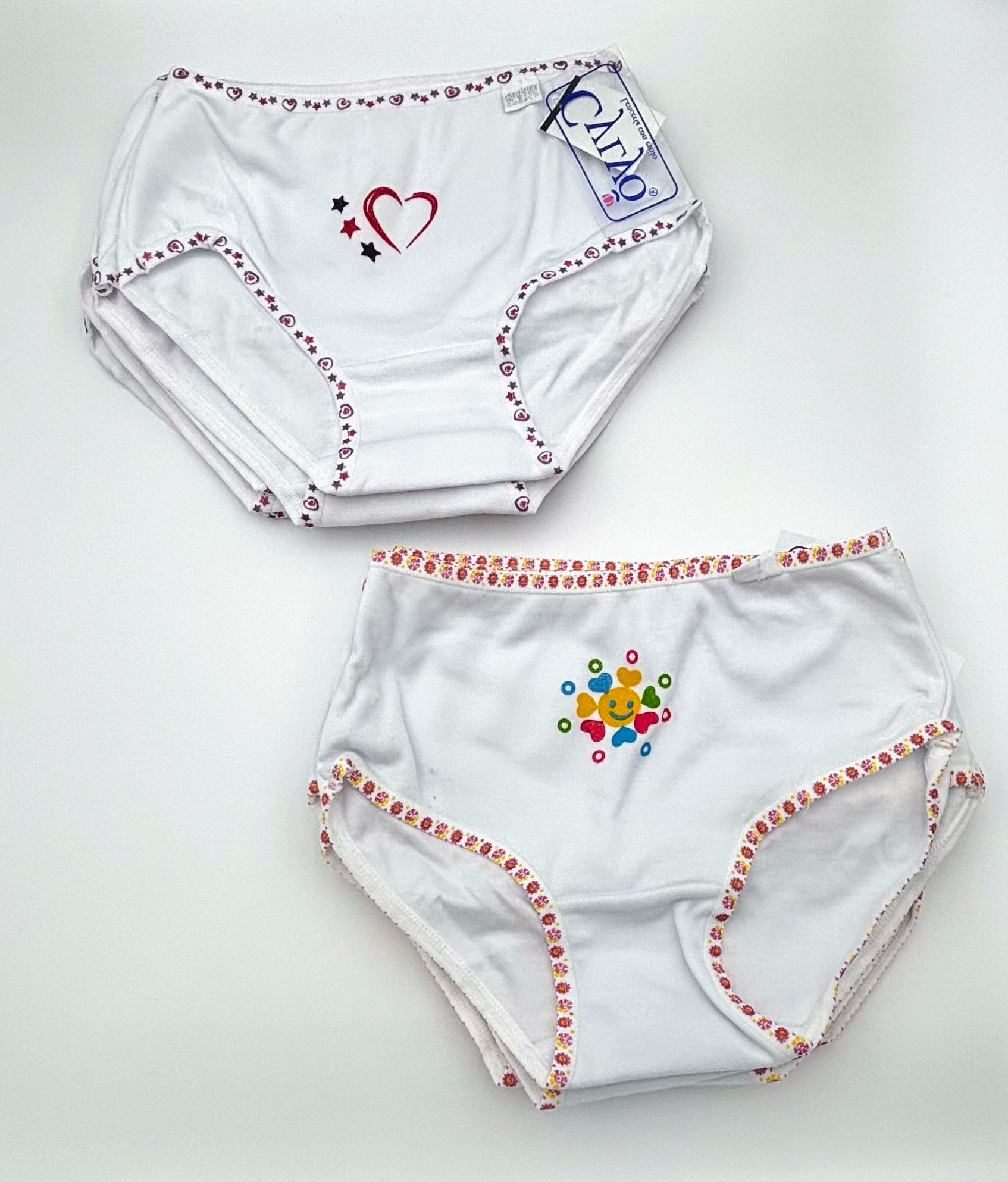 Pantaleta Niña Sandy Fondo Blanco con Estampado