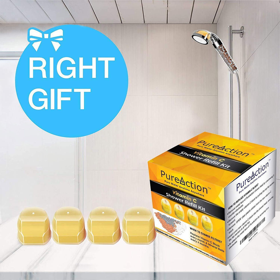 Thumbnail: Replacement Filters Set for Vitamin C Filter Shower Head Removes Chlorine