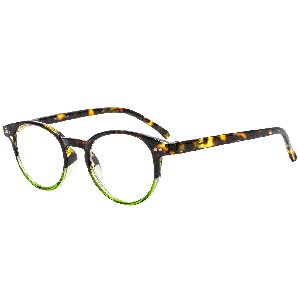 Thumbnail: 4 Pairs Mens Women Spring Hinge Round Horn Power Oval Reading Reader Glasses 1-4