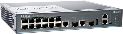 Juniper EX2200-C-12P. PoEモデル Juniper EX2200-C-12P-2G 12 Port Giga PoE+ + 2 x SFP Switch | crosstech