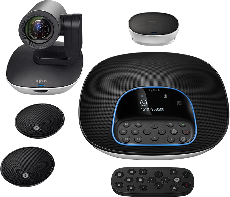 LOGITECH CONFERENCECAM GROUP SET WITH A PAIR EXPANSION MICS