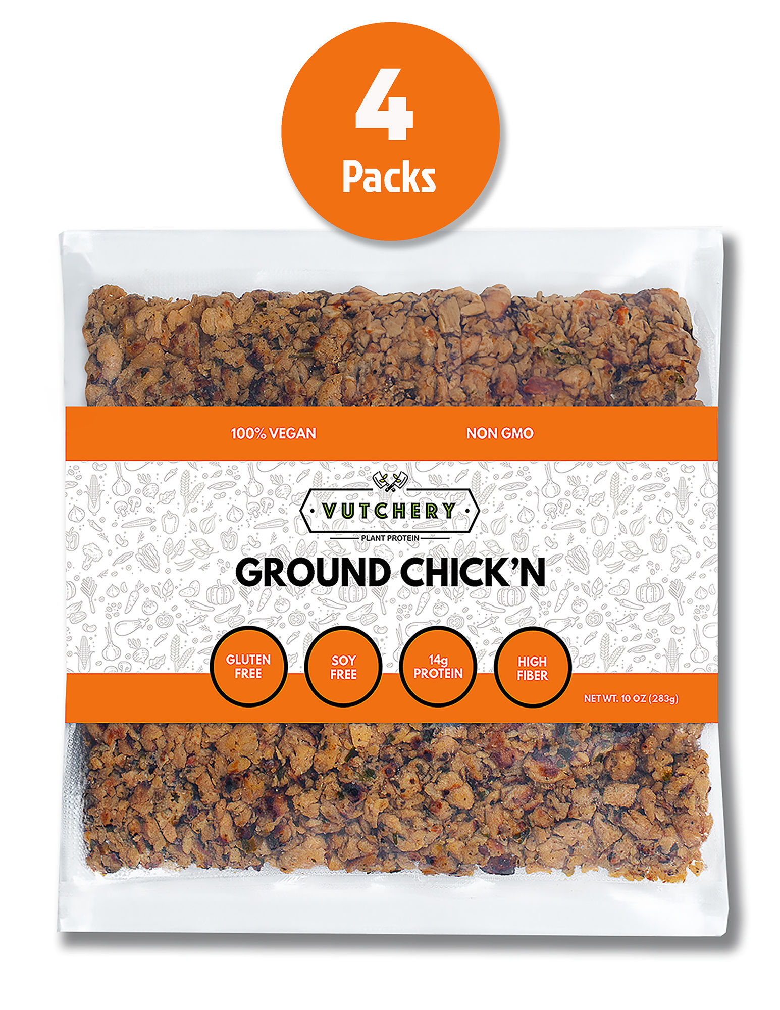 GROUND CHICK'N - 4 PACKAGE TOTAL
