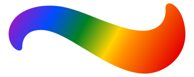 Wavy rainbow gradient