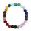 Thumbnail: 7 Chakra Gemstone Bead Bracelet