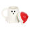 Thumbnail: Ghost Shaped Mug with Santa Hat Lid