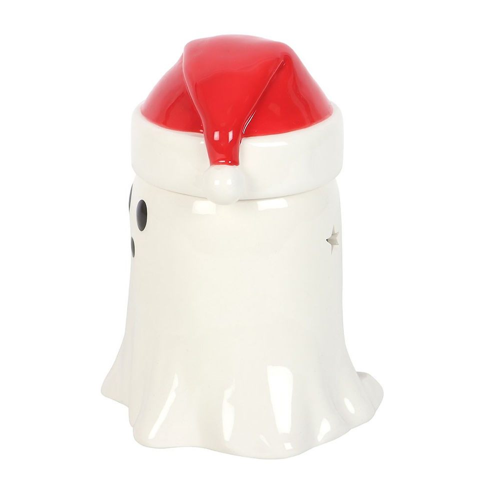 Thumbnail: Ghost with Santa Hat Oil Burner and Wax Warmer (Autographed)