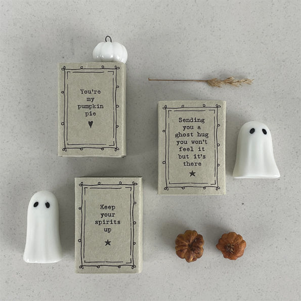 Thumbnail: Ceramic Matchbox Ghost Figurine – Spirits Up