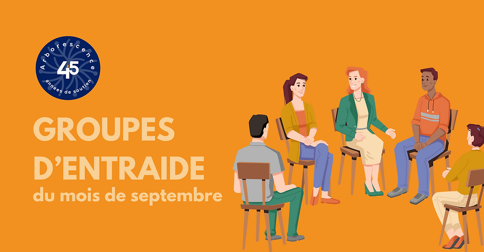 Groupes d'entraide du mois de septembre