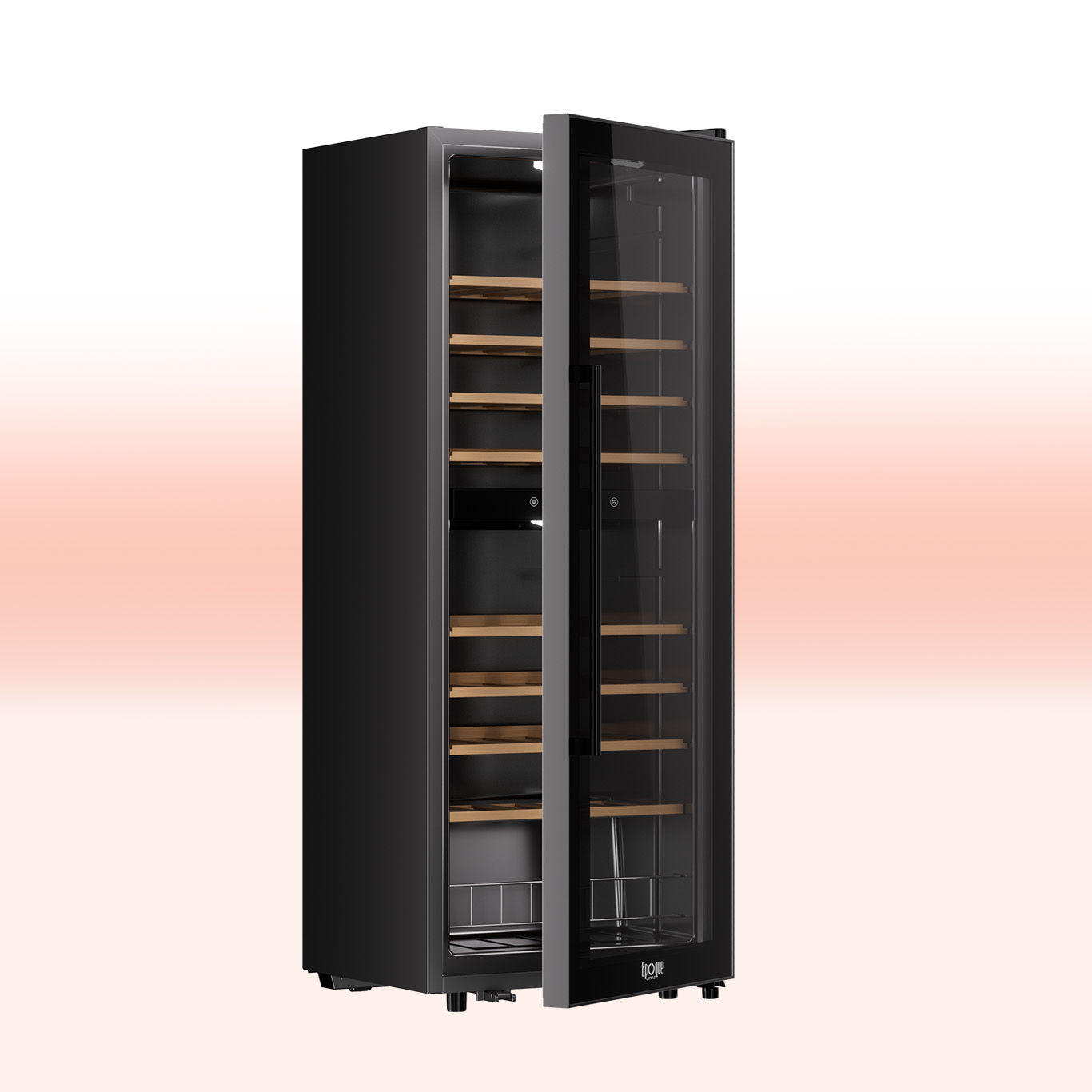 Omnys by Epoque WC-54DZ Wine Cooler / Weinkühler / Platz für 54 Flaschen auf 8 Regalböden aus Holz / Temperaturbereich 5-18°C und zwei Temperaturzonen // Sale-Point.ch