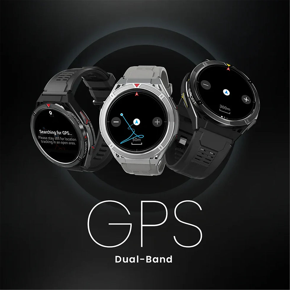 HiFuture Active Smartwatch / 1.43" AMOLED-Display / Mit Dual-Band-GPS, Kompass und Höhenmesser / bis zu 5ATM wasserdicht // Sale-Point.ch