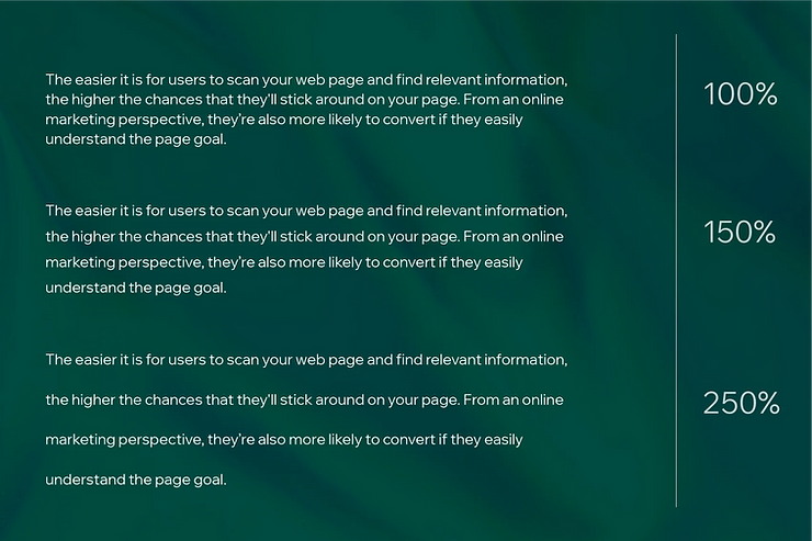 web typography rules - space and contrast
