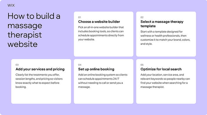 How to build a massage therapy website in 6 steps How to build a massage therapy website in 6 steps