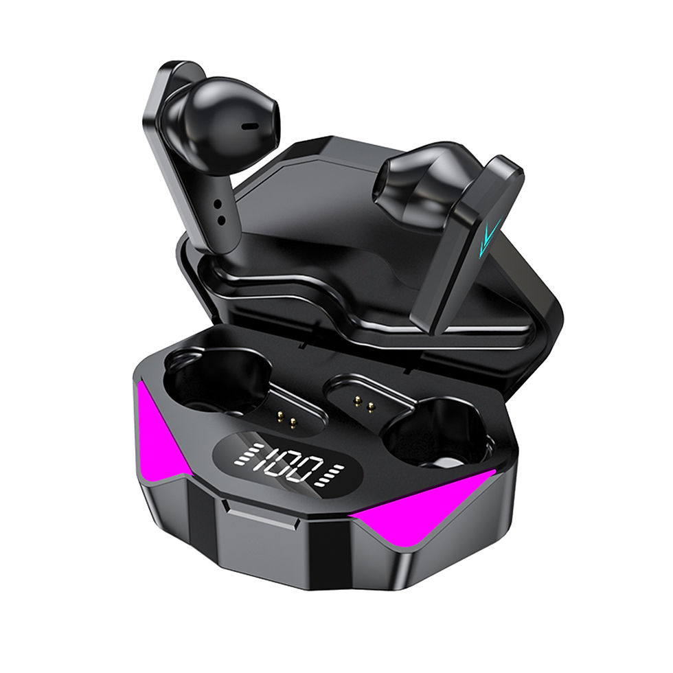 Thumbnail: TWS Bluetooth 5.0 Earphone 9D Stereo Waterproof Earbuds Headsets With Microphone