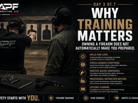 Day 3: Why Training Matters: Owning a Firearm Does Not Automatically Make You Prepared